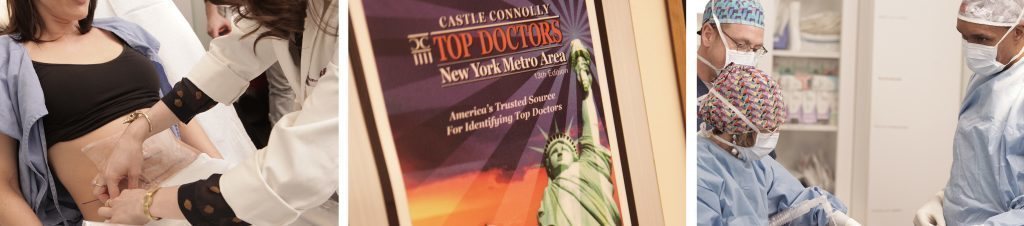 Cover of a magazine featuring top doctors in the New York Metro Area with Statue of Liberty.