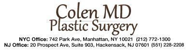 Medical office sign for Colen MD Plastic Surgery.